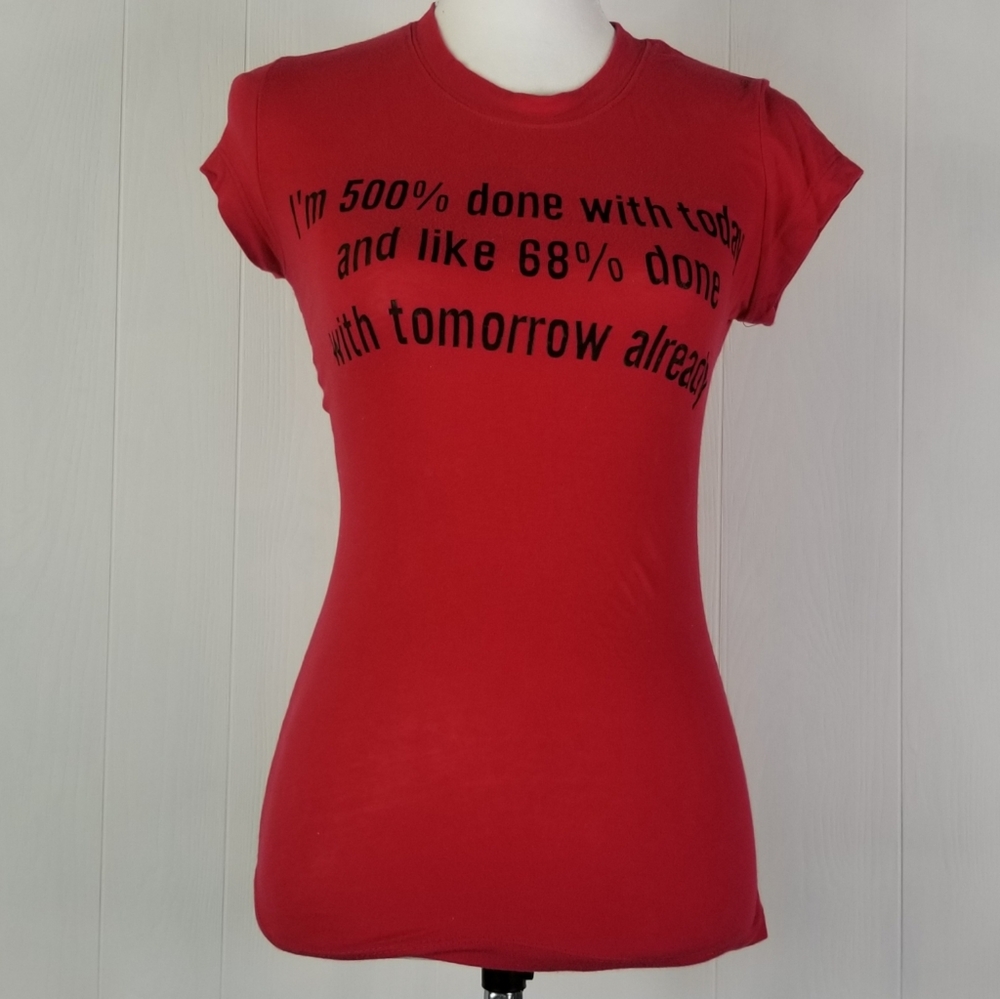 EJEL t shirt red sz small